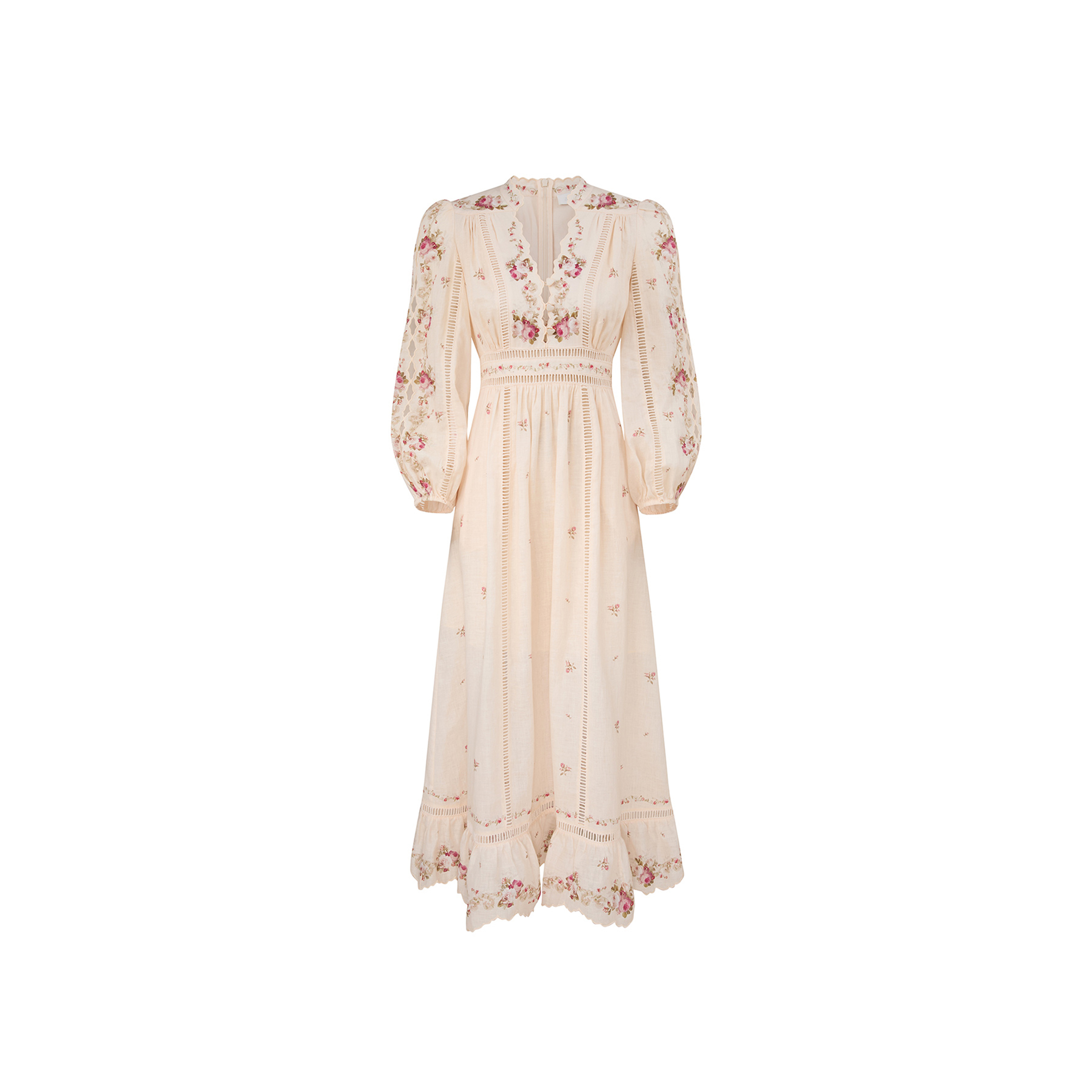ZIMMERMANN PATIENCE PLUNGE MIDI DRESS 5372DRS264